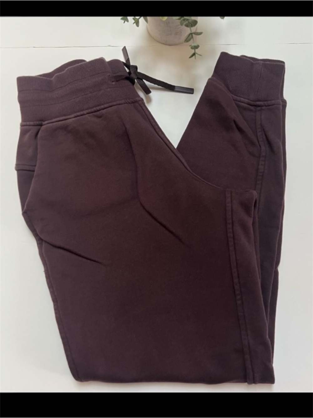 Lululemon Warm Down Jogger 28” Burgandy Plum Pelt Size 2